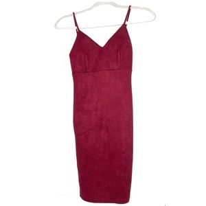 Windsor Suede Bodycon Mini Dress Size S